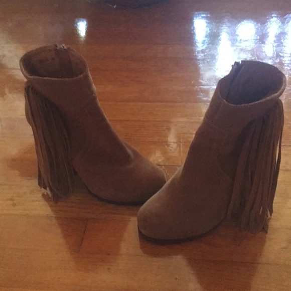 Jeffrey Campbell Shoes - Suede fringe ankle booties